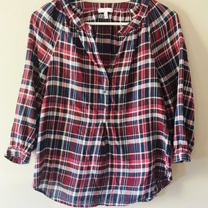 Joie plaid shirt blouse